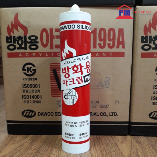 keo silicone chong chay dawoosil 1199a nhap khau han quoc 2