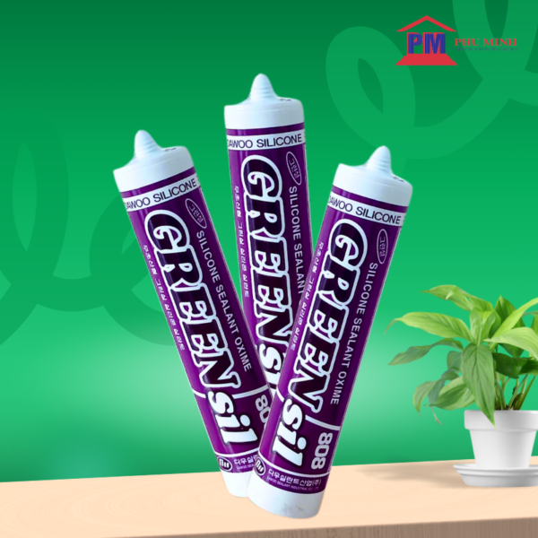 keo silicone chuyen dan nhom kinh han quoc greensil 808
